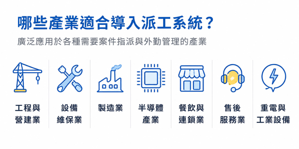 適合導入派工系統的產業有哪些